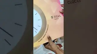 Titan wall clock unboxing ( Model: W0002PA01A)