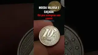 MOEDA VALIOSA QUE D&Aacute; PRA COMPRAR UM CARRO! QUAL VALOR? QUANTO VALE? 10 CENTAVOS 1999 #deolhonotroco