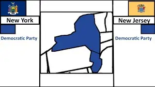 History of Politics in New York and New Jersey | Timelapse