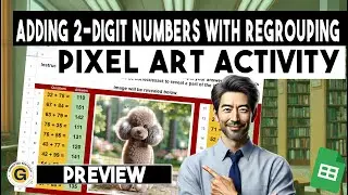 Adding 2 Digit Numbers With Regrouping (Dogs Theme) Practice Activity Worksheet | Gamified EduTech