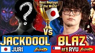 🔥SF6 Ryu (BLAZ in JAPAN🔥vs JACKDOOL) Juri ▰ Street Fighter 6 Gameplay High Level