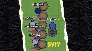 Moomoo.io but 5 pros vs me | Challengues part #1 | King Hans Moomoo.io