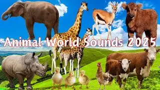 Cute Animal Sound Videos - Elephant, Giraffe, Rhino, Whale - Animal World 2025