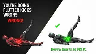 Flutter Kicks Exercise | Correct Form vs Wrong Form (Fix Core Mistakes FAST!)