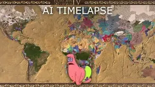 EU4 But There's NO WATER [EU4 AI Timelapse]