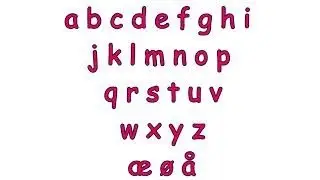 abcdefghijklmnopqrstuvwxyz&aelig;&oslash;&aring; sang - norwegian alphabet song
