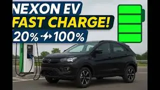 Tata Nexon EV 2024 Charging Test: 20% to 100% With 25kW Fast Charger! @sansCARisumit @ArunPanwarx