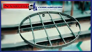 CÓMO SE HACE UNA REJA CIRCULAR EN HIERRO | NARGESA by CERRABOJ