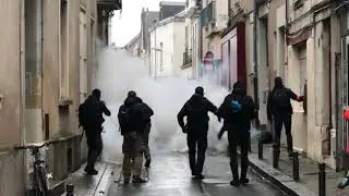 Echauffour&eacute;es en marge de la manifestation antifasciste &agrave; Angers