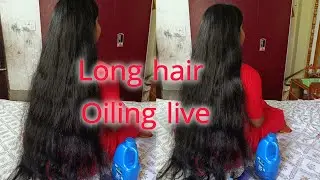 long hair oiling in live  #live #livetrem