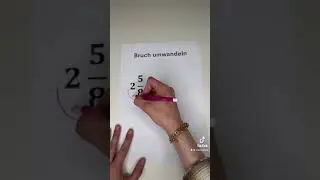 Gemischten Bruch easy umwandeln ✌️🧮 | ClassNinjas Online-Nachhilfe #shorts