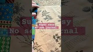 Super easy No Sew junk journal tutorial. Check out related video #junkjournal