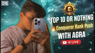 One Step Away from TOP 1000 ? 🔥 | Conqueror Rank Push | Agra Is Live