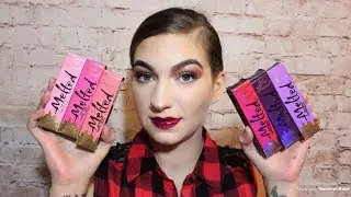 TOO FACED MELTED LATEX LIPSTICKS! LIVE SWATCH AND TRY ON!