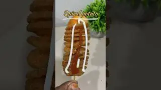 Spiral potato 🥔 | potato twister #shorts #potato #spiralpotato #potatotornado