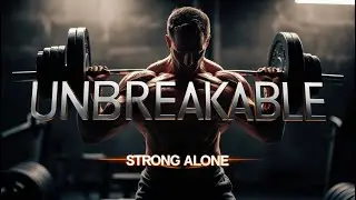 Unbreakable: Strong Alone - HustoVate Motivational Gym Song | 2025
