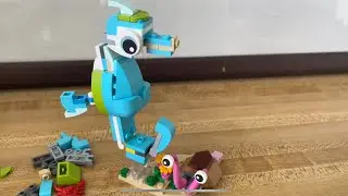 Lego creator seahorse build - no talking