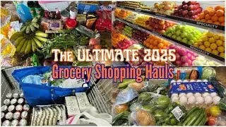 RELAXING ASMR | 6 HOURS Grocery Hauls + Prices | 2025 Grocery Shopping Compilation Part 2