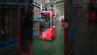 AGV work via Laser guidance