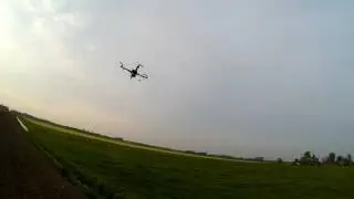 Testflight with PixHawk 1 one a simple quadframe