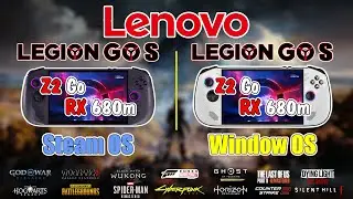 Legion Go S (Z2 Go) Windows OS vs SteamOS: 15 Game Test Low Setting TDP 30W