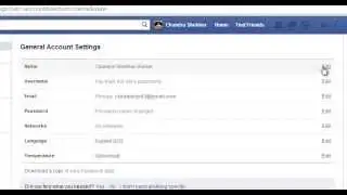 General account setting in facebook