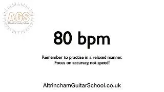 Simple Rock Drum Beat 80 BPM - For Guitar/Bass/Piano Practice