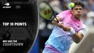 Ben Shelton Top 10 Points | 2024 US Open