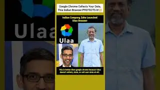 Zoho's Ulaa Browser: The Privacy-First Indian Alternative to Chrome! 🇮🇳 #shorts