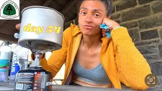 Hot lunch for a bad tummy, setting up my tarp in the dark! ✨Shenandoah National Park AT day 54