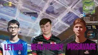 Letshe vs Benjyfishy vs Mrsavage insane build fight