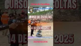 Curso de Escoltas internacional mes de enero en SWAT BODYGUARDS #escoltas #curso #colombia #swat ￼