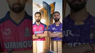 IPL 2025| Match: 6 | RR Vs KKR both teams playing 11 comparison| #ipl2025 #kkrvsrr  #cricket #shorts