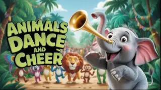 🦁🌿 Jungle Animal Parade | Fun 3D Cartoon Rhymes for Kids | Learn Animals