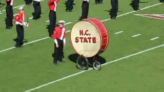 NC State Marching Band - Pregame Part 1 from Upper Deck 30ydLine vs Clemson 2023-10-28