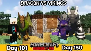 I Survived 150 Days in Dragon vs Vikings in Minecraft Hardcore (Season 3)