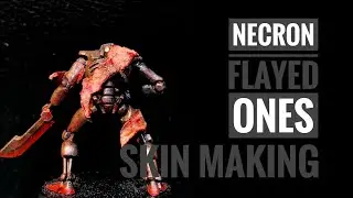 necron flayed ones - skin making (no green stuff!) - toy table...