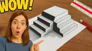 This 3D Staircase Popped Out of My Paper&hellip; And I Didn&rsquo;t Touch It! 😱 (Step-by-Step)