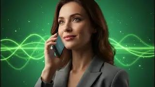 Woman Talking on the Phone with Green Screen Background 📱💬 | Professional Business #111 (4K)
