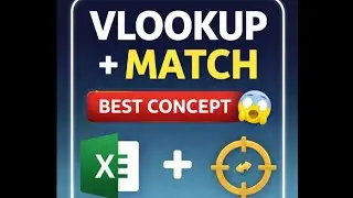 VLOOKUP + MATCH Best Concept Explained 🔥 | Excel Advanced Lookup in Hindi