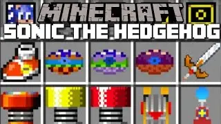 Minecraft SONIC THE HEDGEHOG MOD / PLAY AS SONIC AND GO SUPER SPEEDS!! Minecraft