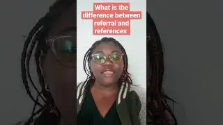 What is the difference between referral and references #careercoach #jobopportunities #referral