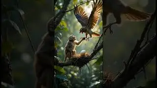 Angry Bird Attack 😱 | Nature&rsquo;s Real Power 🦅#lovebirds #attack #shortvideo