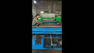 Witness the speed of precision! Our automated welding strong wire mesh used for cages and shelving.