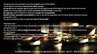 CRYPTO IN UNION BUDGET(INDIA) 2022