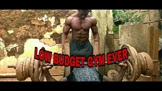 AT MY COUSIN'S HOMEMADE GYM