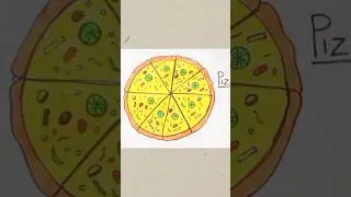 Pizza 🍕#drawing #trendingshorts #viralshorts #ytshorts #shorts #pizza #creative #art #trending #pen