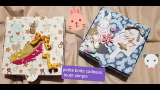 petite boite simplissime, douceur ou cadeau (dimensions en barre d'infos) #scrapbooking #scrapboite