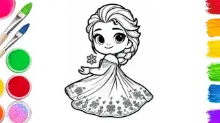 How To Draw Cute | Elsa and Anna | Frozen | ice queen | Drawing Tutorial