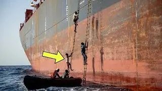 Pirates Climb Aboard Cargo Ship - Watch What The Captain Did Next